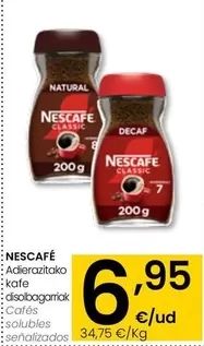 Oferta de Nescafé - Cafés Solubles por 6,95€ en Eroski