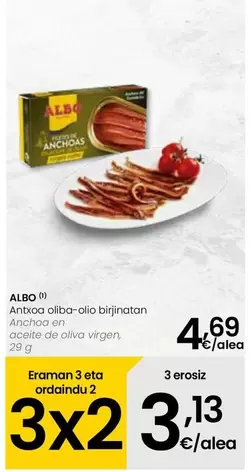 Oferta de Albo - Anchoa En Aceite De Oliva Virgen por 4,69€ en Eroski