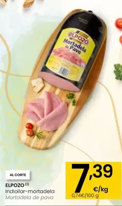 Oferta de Elpozo - Mortadela De Pavo por 7,39€ en Eroski