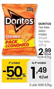 Oferta de Doritos - Snack Tex Mex por 2,99€ en Eroski