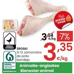 Oferta de Eroski - Jamoncitos De Pollo Bandeja por 3,35€ en Eroski