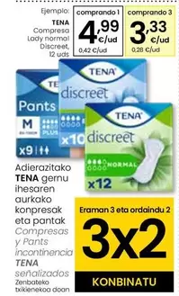 Oferta de Tena - Compresa Lady Normal Discreet por 4,99€ en Eroski