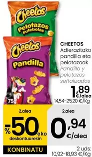 Oferta de Cheetos - Pandilla Y Pelotazos Senalizados por 1,89€ en Eroski