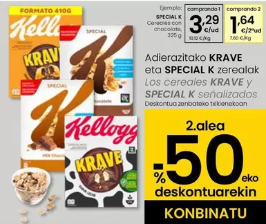 Oferta de Special K - Cereales Con Chocolate por 3,29€ en Eroski