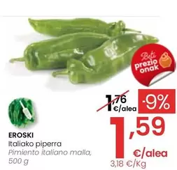Oferta de Eroski - Pimiento Italiano Malla por 1,59€ en Eroski