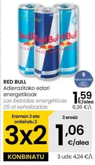 Oferta de Red Bull - Las Bebidas Energeticas por 1,59€ en Eroski