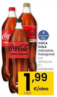 Oferta de Coca-Cola - Los Refrescos Senalizados por 1,99€ en Eroski
