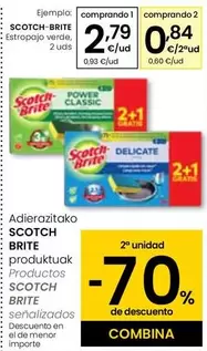 Oferta de Scotch-Brite - Estropajo Verde por 2,79€ en Eroski