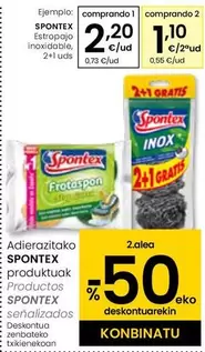 Oferta de Spontex - Estropajo Inoxidable por 2,2€ en Eroski