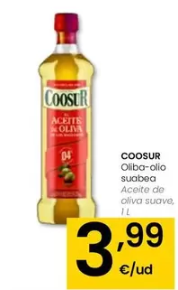 Oferta de Coosur - Aceite De Oliva Suave por 3,99€ en Eroski