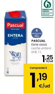 Oferta de Pascual - Leche Entera Brik por 1,25€ en Eroski
