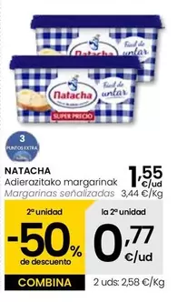 Oferta de Natacha - Margarinas  por 1,55€ en Eroski