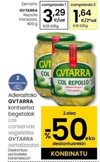Oferta de Gvtarra - Repollo Troceado por 3,29€ en Eroski