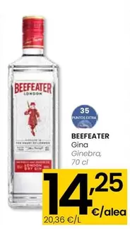 Oferta de Beefeater - Ginebra por 14,25€ en Eroski
