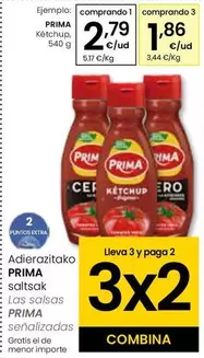Oferta de Prima - Ketchup por 2,79€ en Eroski