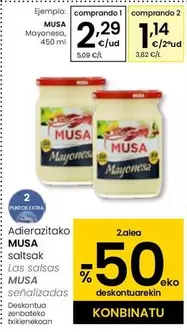 Oferta de Musa - Mayonesa por 2,29€ en Eroski