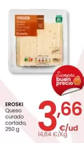Oferta de Eroski - Queso Curado Cortado por 3,66€ en Eroski