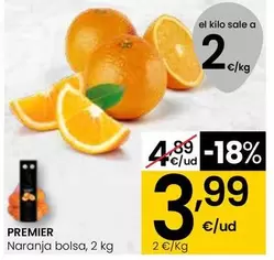 Oferta de Premier - Naranja  por 3,99€ en Eroski