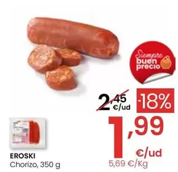 Oferta de Eroski - Chorizo por 1,99€ en Eroski