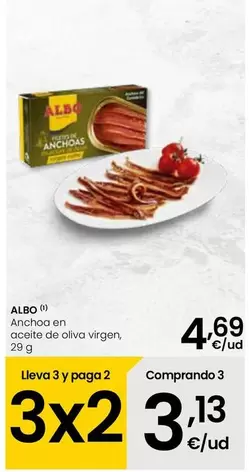 Oferta de Albo - Anchoa En Aceite De Oliva Virgen por 4,69€ en Eroski