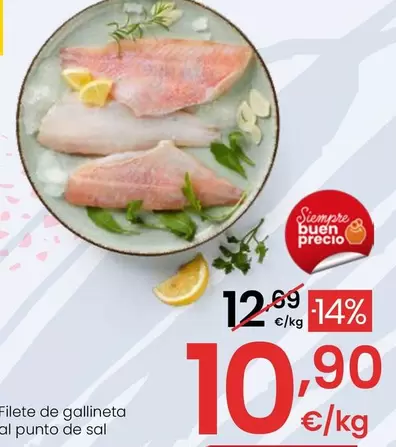 Oferta de Filete De Gallineta Al Punto De Sal  por 10,9€ en Eroski