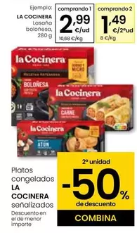 Oferta de La Cocinera - Lasaña Boloñesa por 2,99€ en Eroski