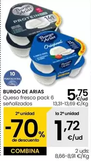 Oferta de Burgo De Arias - Queso Fresco  por 5,75€ en Eroski