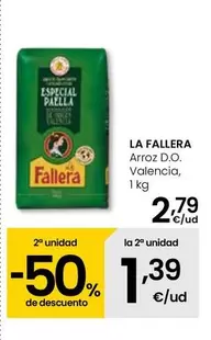 Oferta de La Fallera - Arroz D.O. Valencia por 2,79€ en Eroski