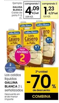 Oferta de Gallina Blanca - Caldo De Pollo P-2 por 4,09€ en Eroski