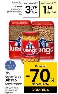 Oferta de Luengo - Garbanzo Pedrosillano por 3,79€ en Eroski