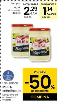 Oferta de Musa - Mayonesa por 2,29€ en Eroski