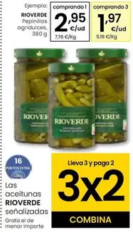 Oferta de Rioverde - Pepinillos Agridulces por 2,95€ en Eroski