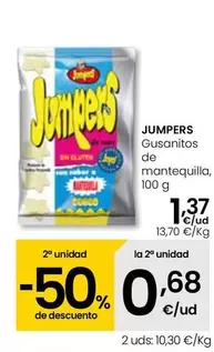 Oferta de Jumpers - Gusanitos De Mantequilla por 1,37€ en Eroski