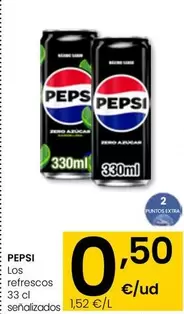 Oferta de Pepsi - Los Refrescos  por 0,5€ en Eroski