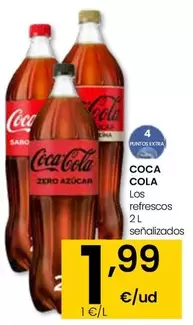 Oferta de Coca-Cola - Los Refrescos Senalizados por 1,99€ en Eroski