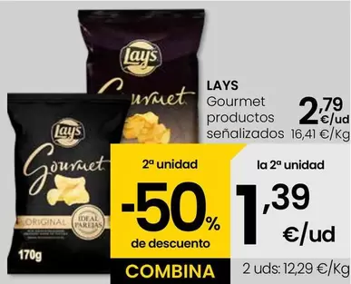 Oferta de Lay's - Gourmet Productos Senalizados por 2,79€ en Eroski