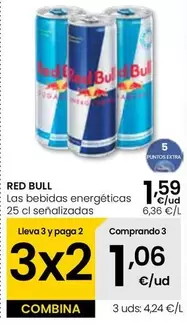 Oferta de Red Bull - Las Bebidas Energeticas por 1,59€ en Eroski