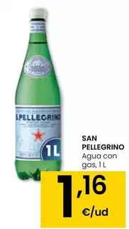Oferta de San Pellegrino - Agua Con Gas por 1,16€ en Eroski