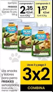 Oferta de Friskies - Snack Picnic Surtido 15 Uds por 2,35€ en Eroski