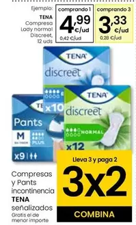Oferta de Tena - Compresa Lady Normal Discreet por 4,99€ en Eroski