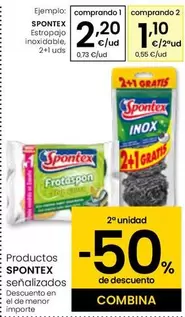 Oferta de Spontex - Estropajo Inoxidable por 2,2€ en Eroski