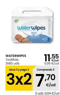 Oferta de Waterwipes - Toallitas por 11,55€ en Eroski