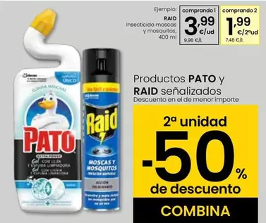 Oferta de Raid - Insecticida Moscas Y Mosquitos por 3,99€ en Eroski