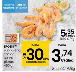 Oferta de Eroski - Langostino Cocido  por 5,35€ en Eroski