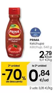 Oferta de Prima - Ketchup por 2,79€ en Eroski