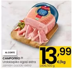 Oferta de Campofrío - Jamón Cocido Extra  por 13,99€ en Eroski