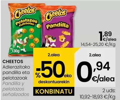 Oferta de Cheetos - Pandilla Y Pelotazos  por 1,89€ en Eroski