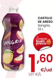 Oferta de Castillo De Areso - Sangría por 1,6€ en Eroski
