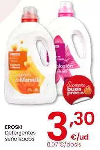 Oferta de Eroski - Detergentes  por 3,3€ en Eroski