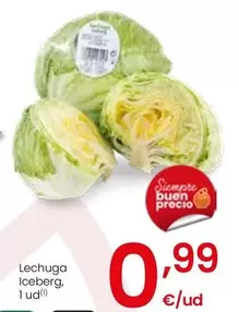 Oferta de Lechuga Iceberg por 0,99€ en Eroski
